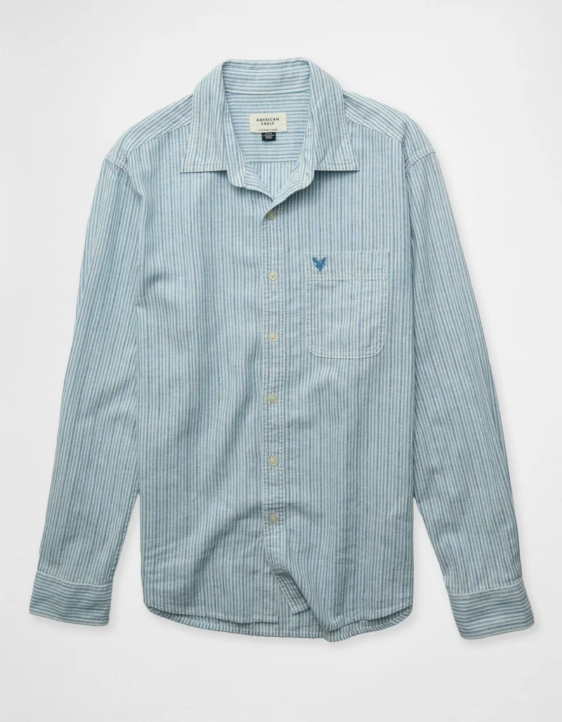 AE Everyday Button-Up Linen Shirt